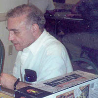 Wally Simon pictured at the 2003 Historicon convention.