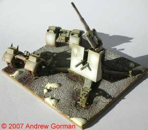 (Airfix) "88mm FlaK" deployed for action!