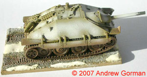 A closer side view of the Hetzer.
