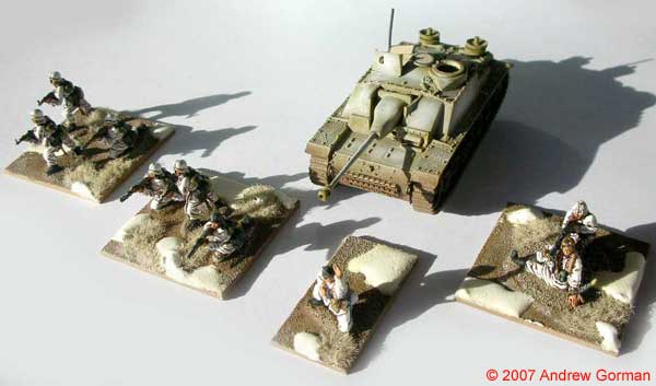 Infantry & (Airfix) StuG IIIG. Infantry & (Airfix) StuG IIIG.