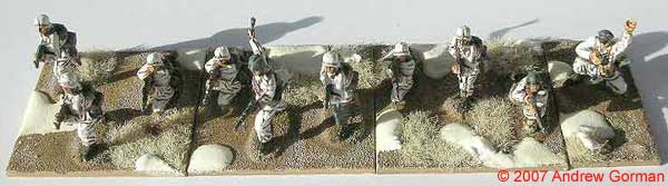 German Infantry Platoon in Winter Colours.
